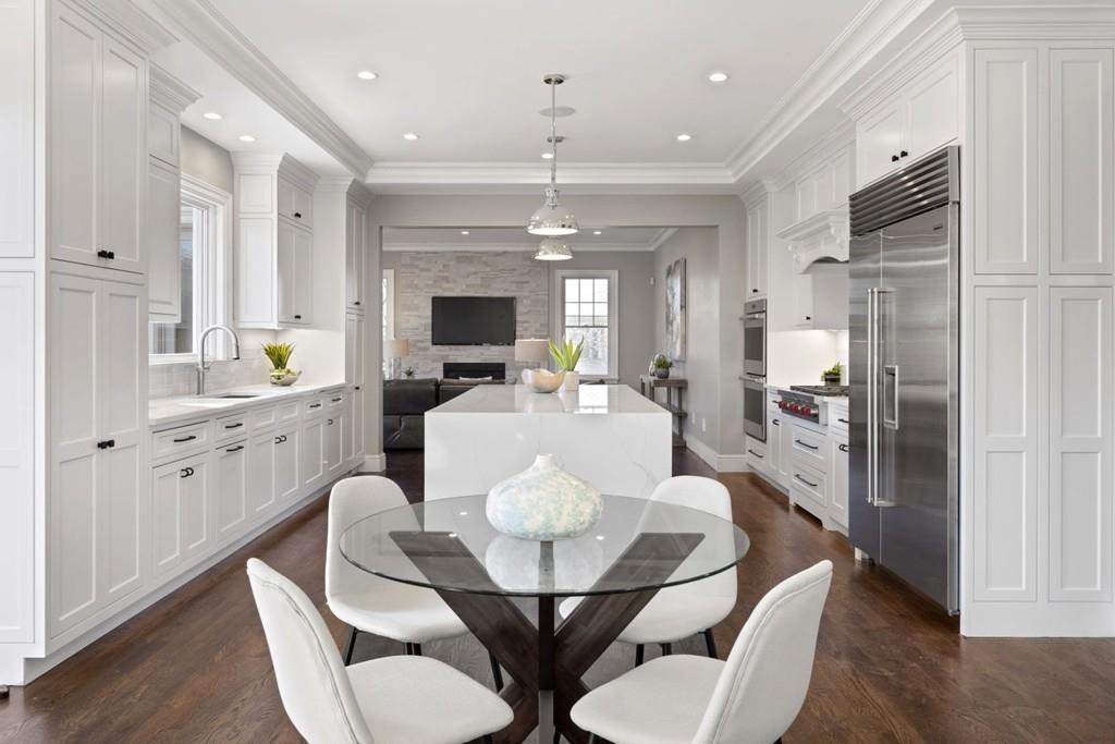 11 Fairhaven Road Newton, MA 02459 - Photo 20 of 40 a view of a dining room with furniture