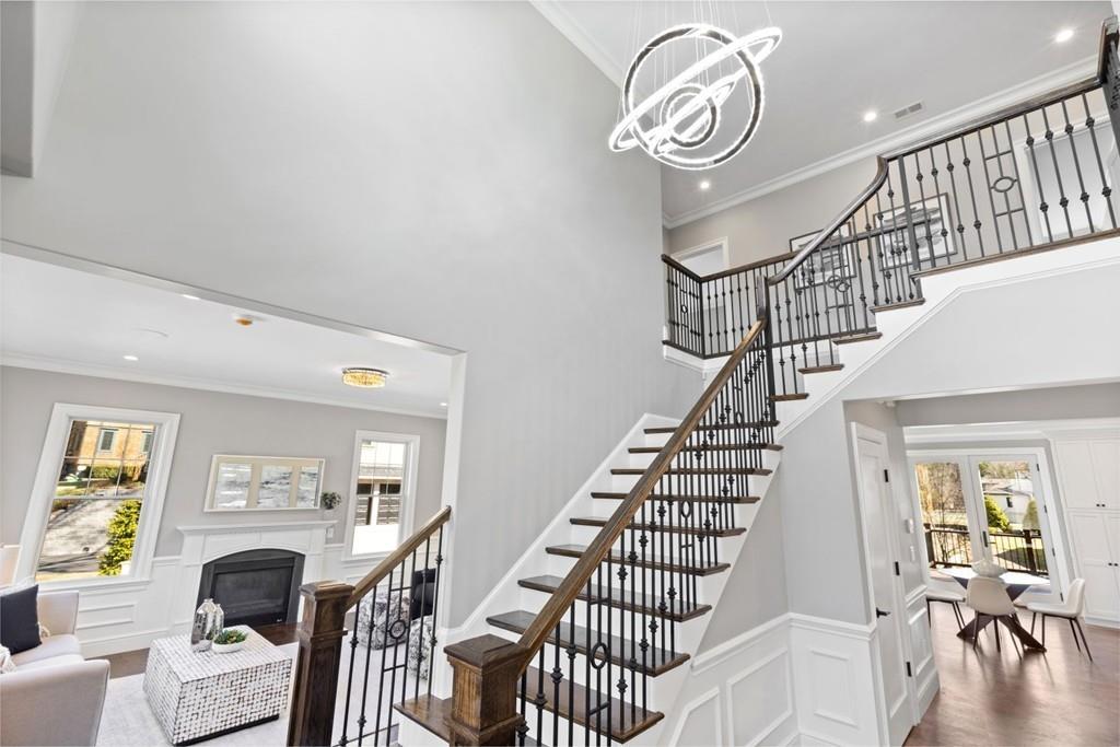 11 Fairhaven Road Newton, MA 02459 - Photo 3 of 40 a view of entryway livingroom and hall with wooden floor