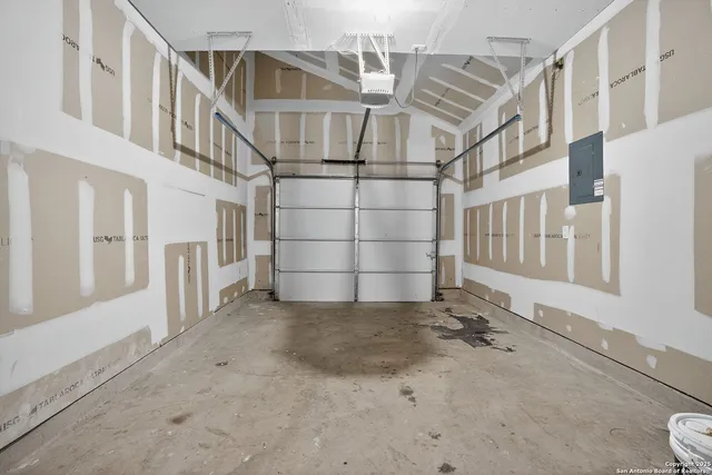 a view of backyard with green space