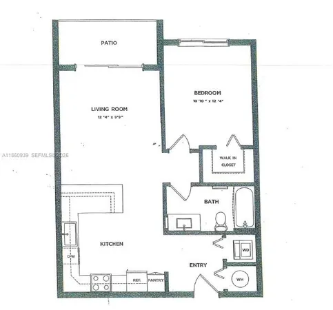 a picture of a bench in a picture