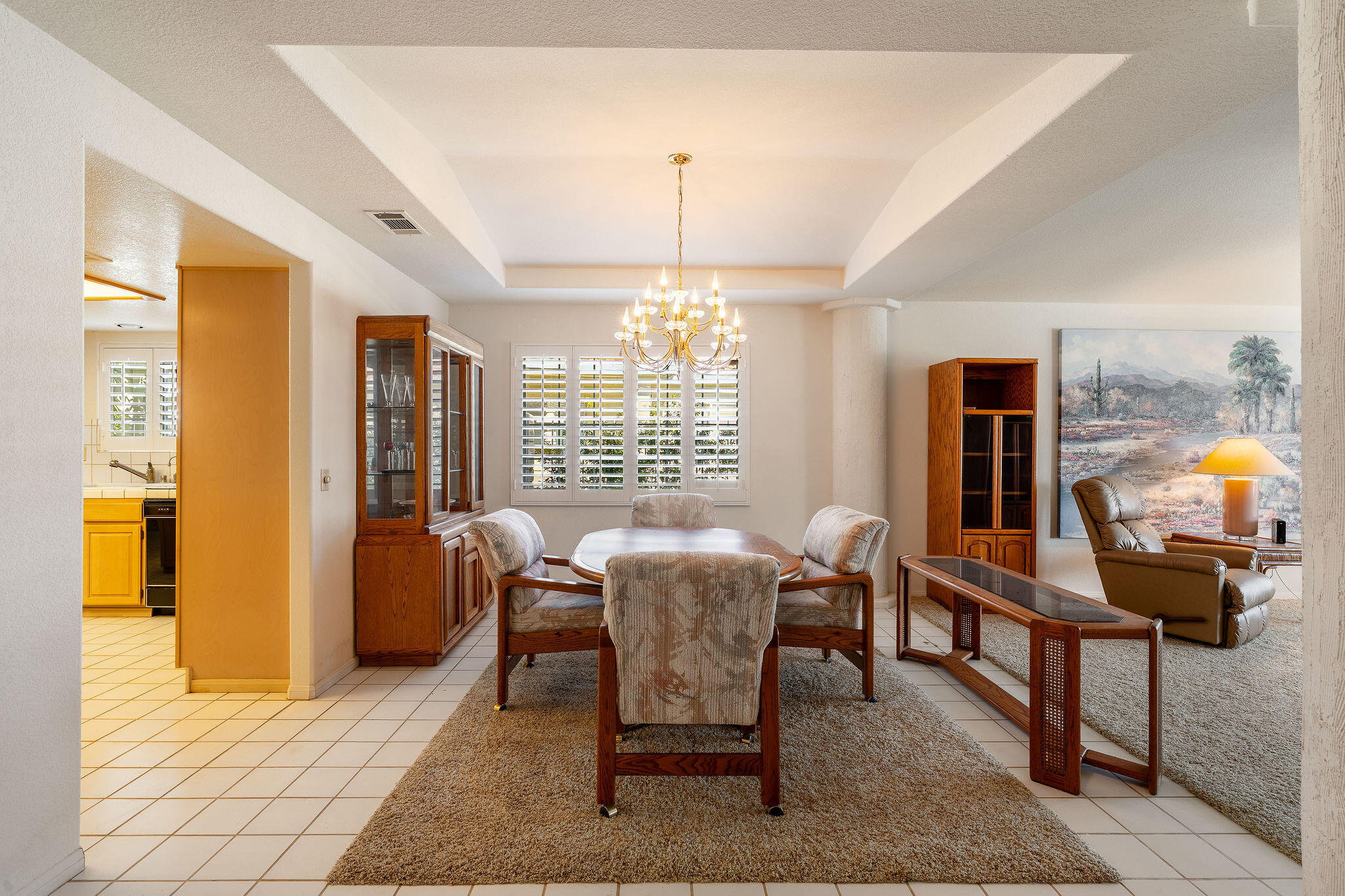 82151 Hanson Drive Indio, CA 92201 - Photo 7 of 38 a view of a dining room with furniture window and outside view