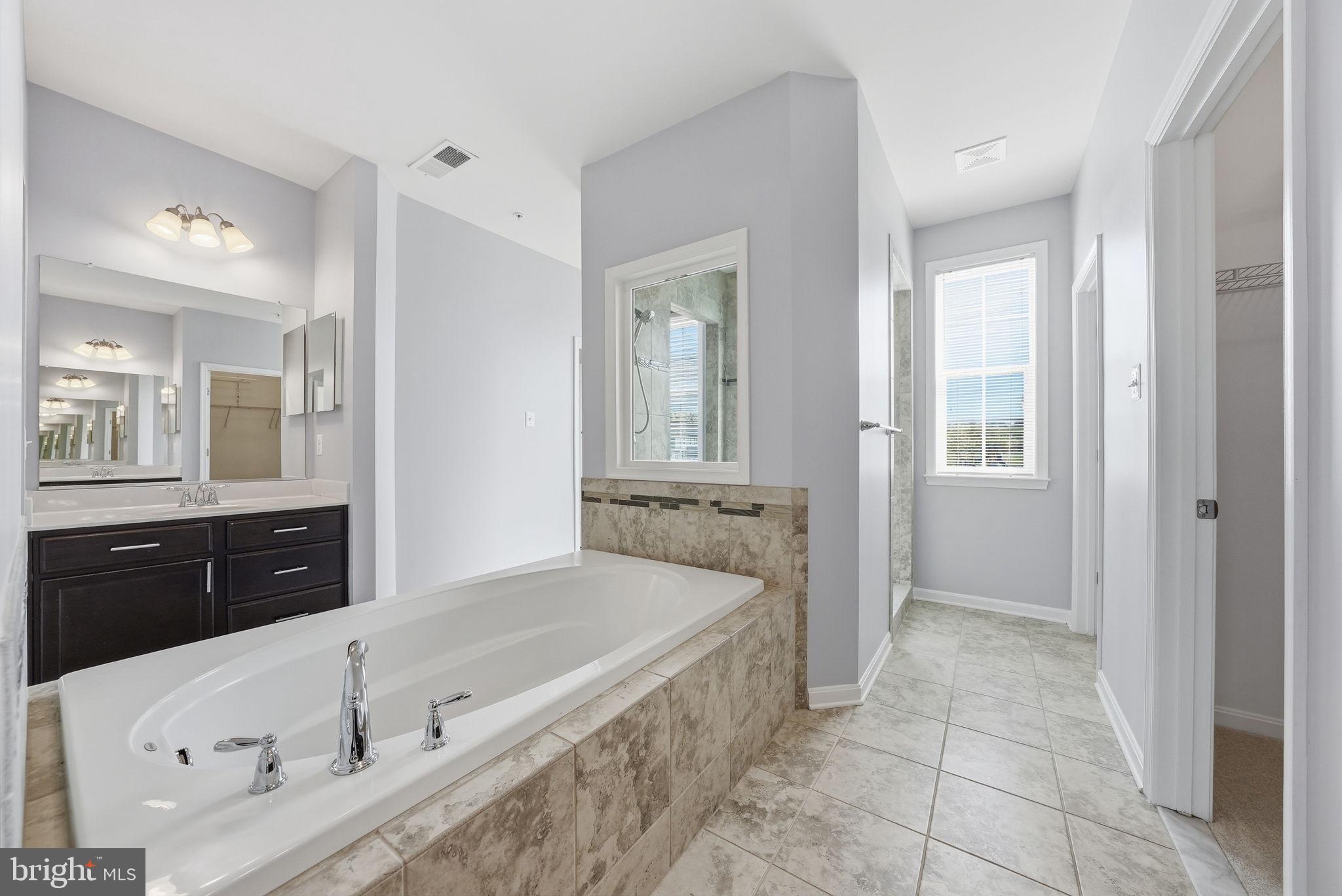 11538 Neon Road Fort Washington, MD 20744 - Photo 32 of 58 a spacious bathroom with a tub sink and mirror