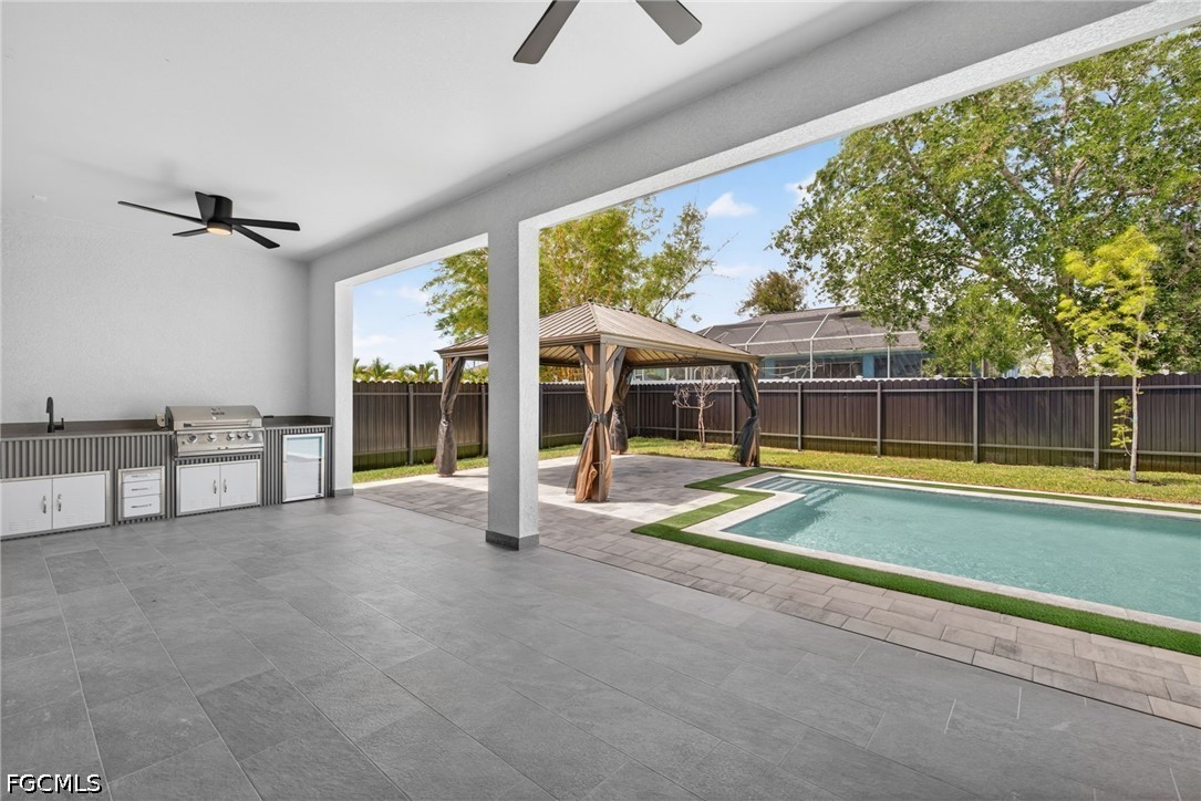 1715 Southwest 4th Street Cape Coral, FL 33991 - Photo 32 of 42 a view of swimming pool with seating area