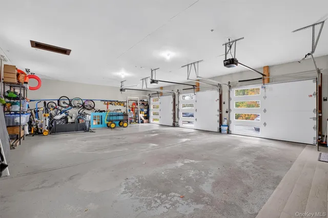 a view of a storage in a room with garage