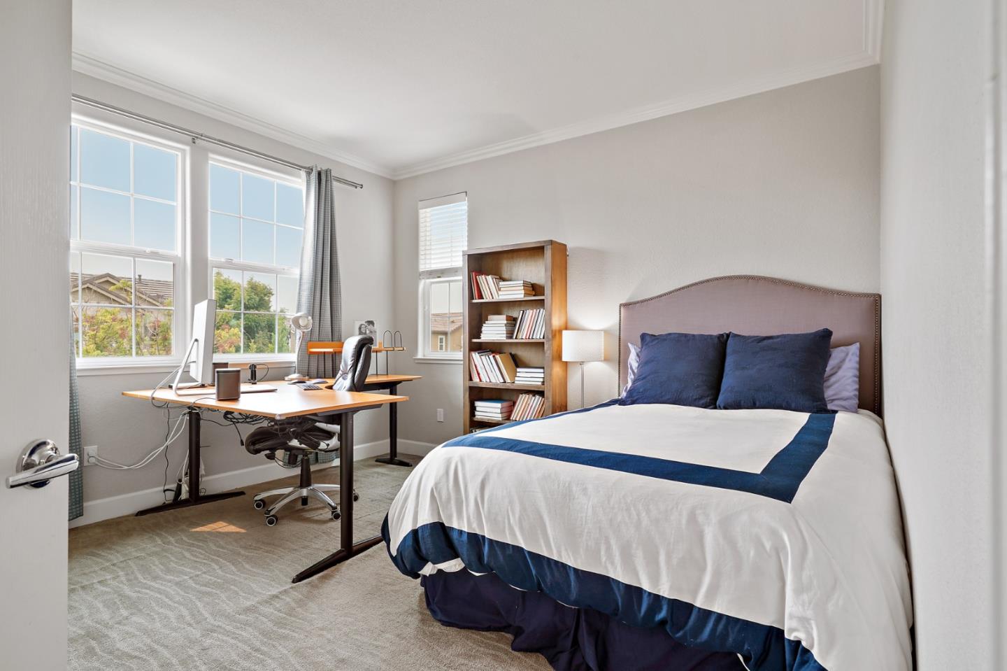 1521 Middle Lane Hayward, CA 94545 - Photo 21 of 34 a bedroom with a bed and a desk