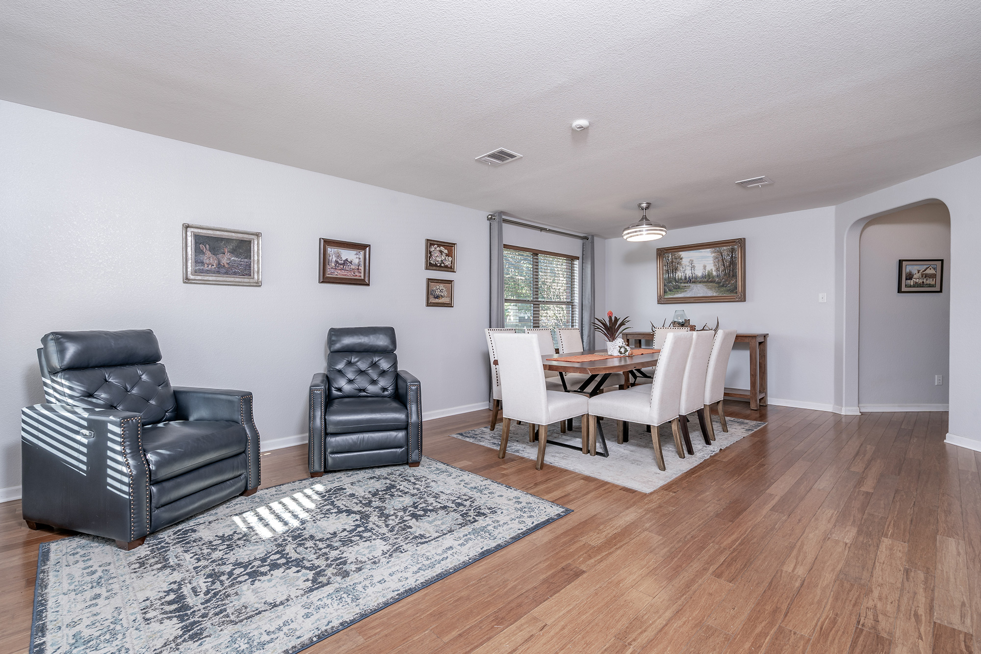 328 Cedar Lake Boulevard Georgetown, TX 78633 - Photo 8 of 34 a living room with furniture and wooden floor