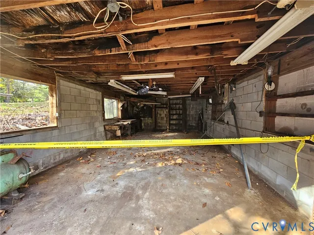 a view of storage and utility room