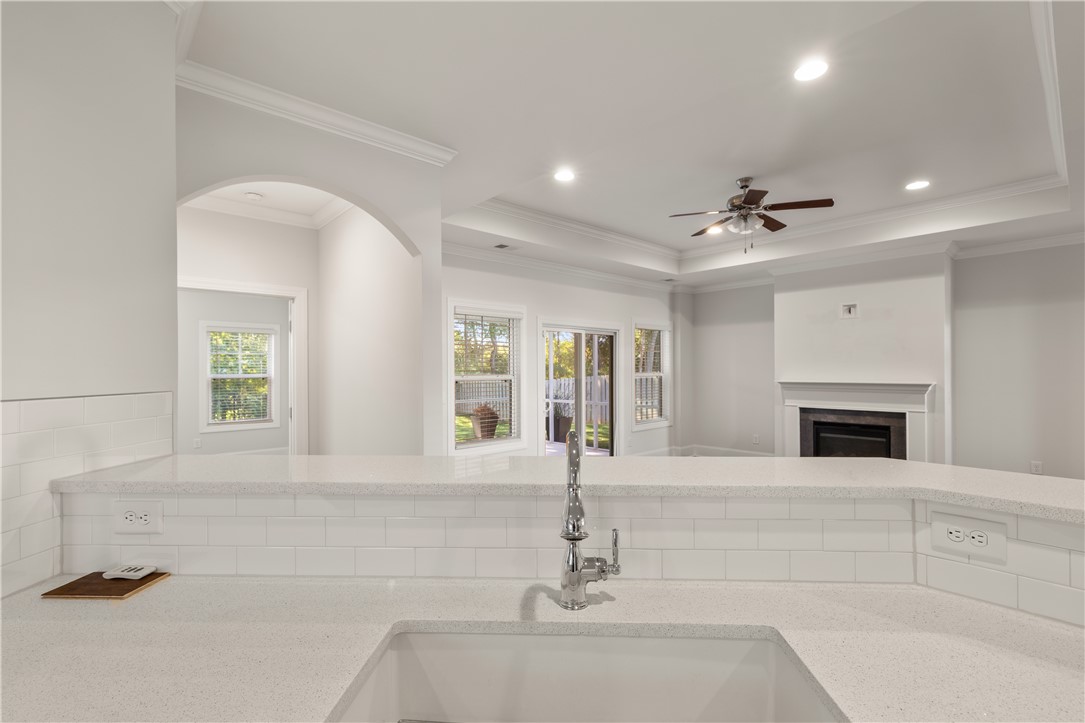 124 Spyglass Lane Pendleton, SC 29670 - Photo 17 of 43 Kitchen views to Living Room and Screened Porch