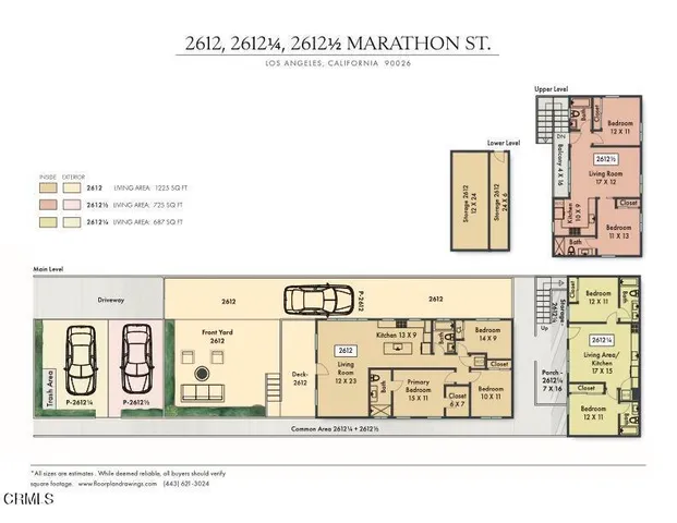 $649,000 | 2612 Marathon Street, Unit 1/2, Los Angeles, CA 90026