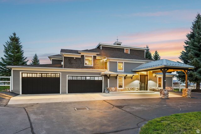 8650 Redden Road Park City, UT 84098 - Photo 56 of 71 Multi-level exterior with shingle siding and stone accents