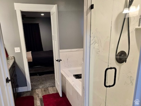 718 700 East Preston, ID 83263 - Photo 13 of 45 Primary bedrooms bath separate tub & shower, cultured marble