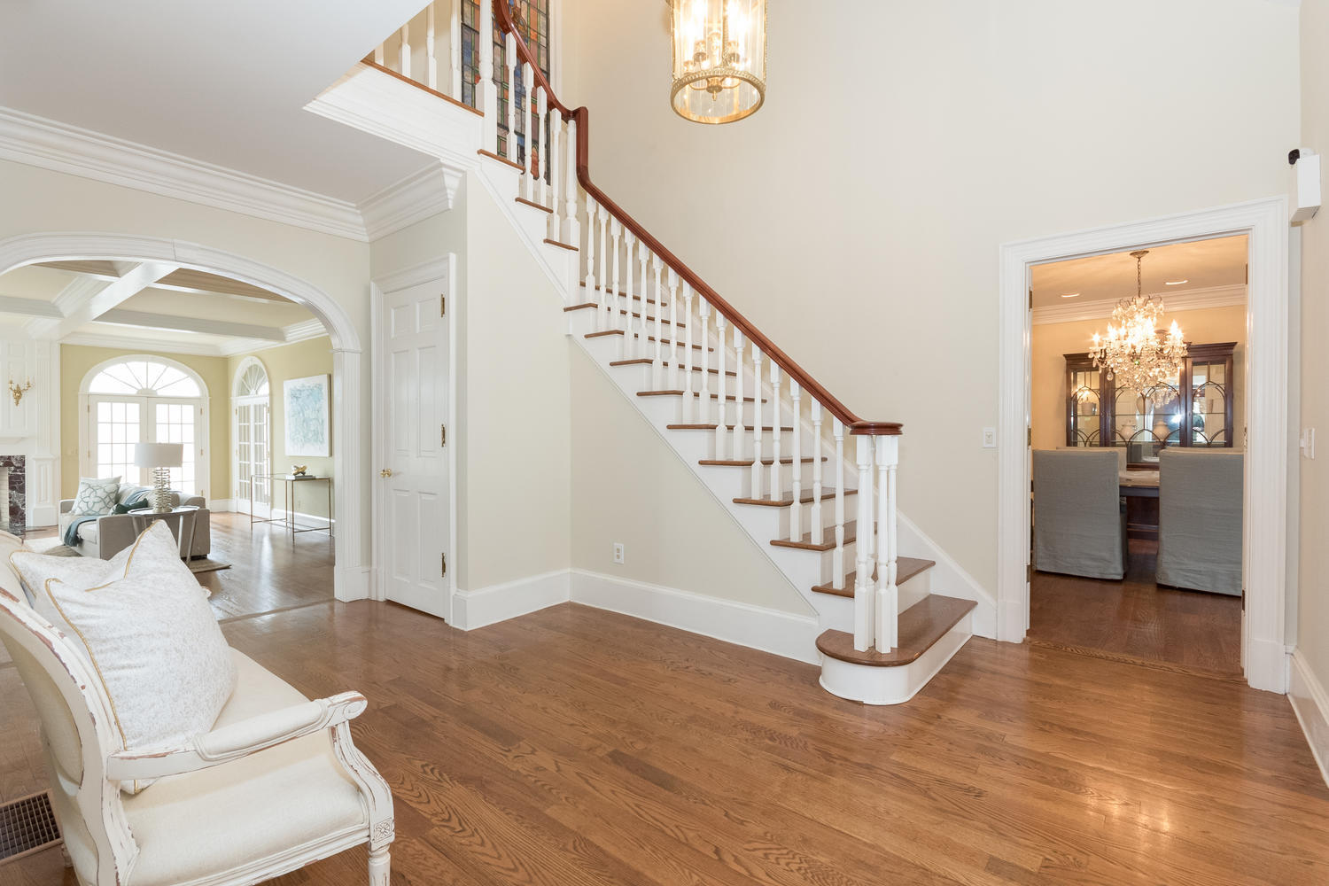 123 Lone Tree Farm Road New Canaan, CT 06840 - Photo 2 of 22 a view of entryway and hall with wooden floor
