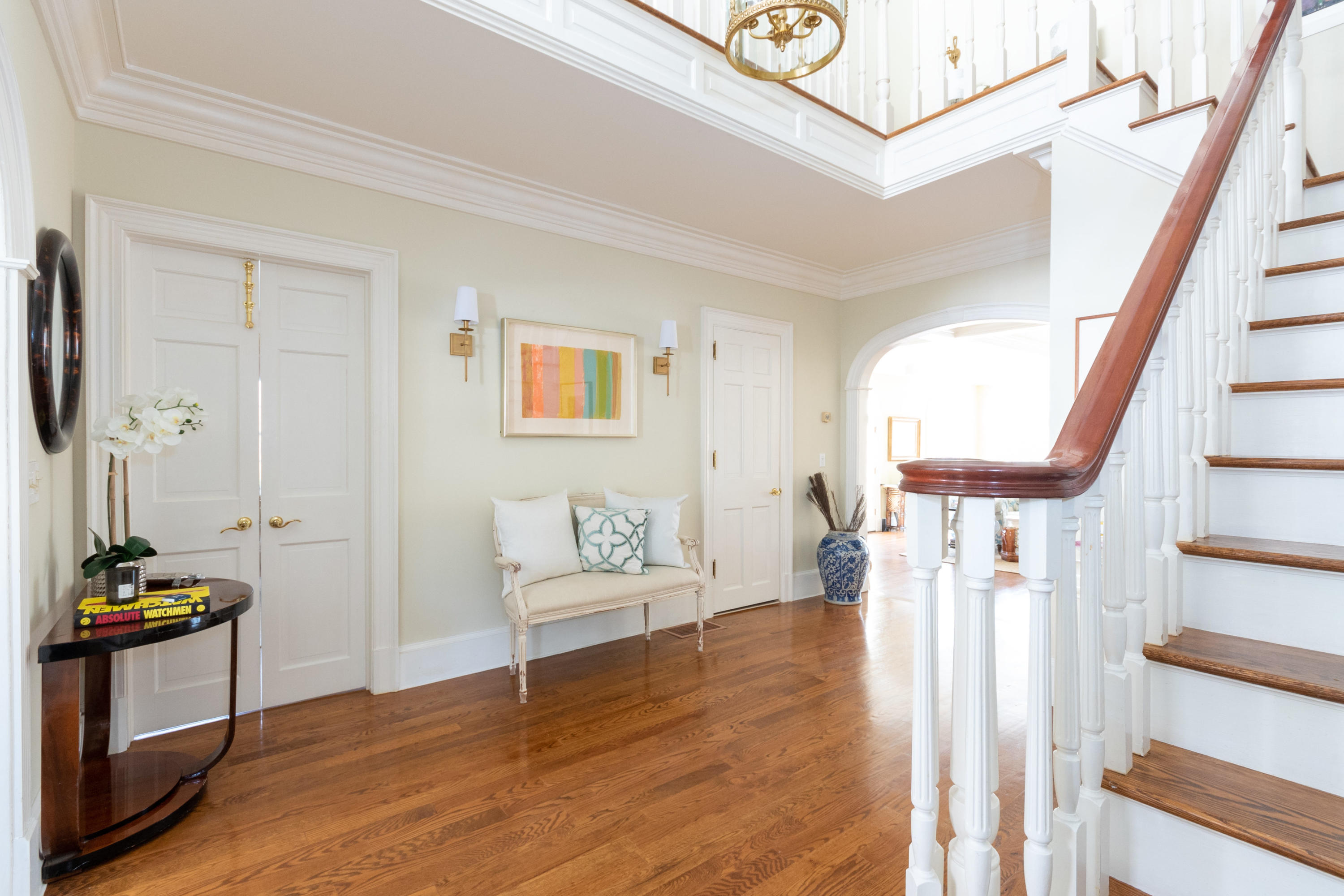 123 Lone Tree Farm Road New Canaan, CT 06840 - Photo 3 of 22 a living room with furniture and a rug
