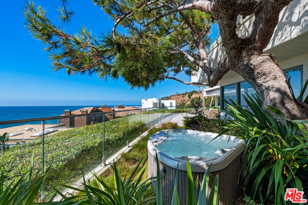 32054 Pacific Coast Highway Malibu, CA 90265 - Photo 21 of 48 a view of a backyard with plants and a patio