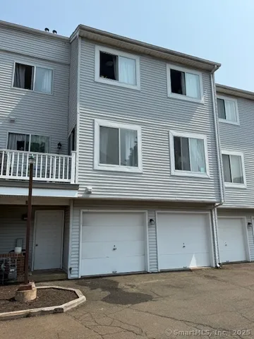 a front view of a building