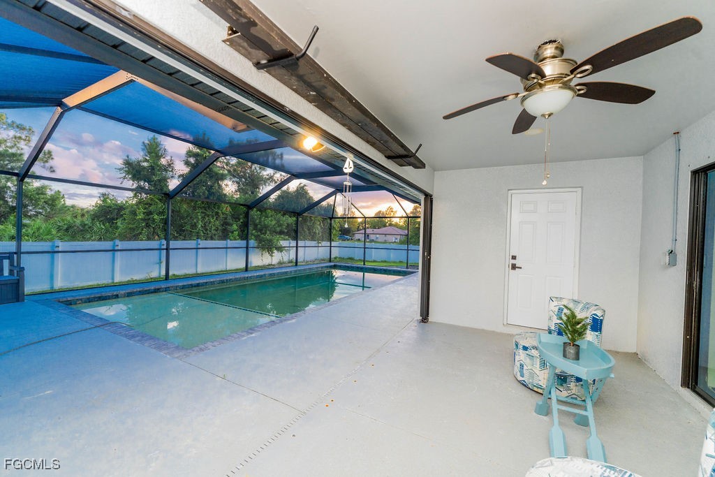 3613 39th Street Southwest Lehigh Acres, FL 33976 - Photo 40 of 46 a view of backyard and deck