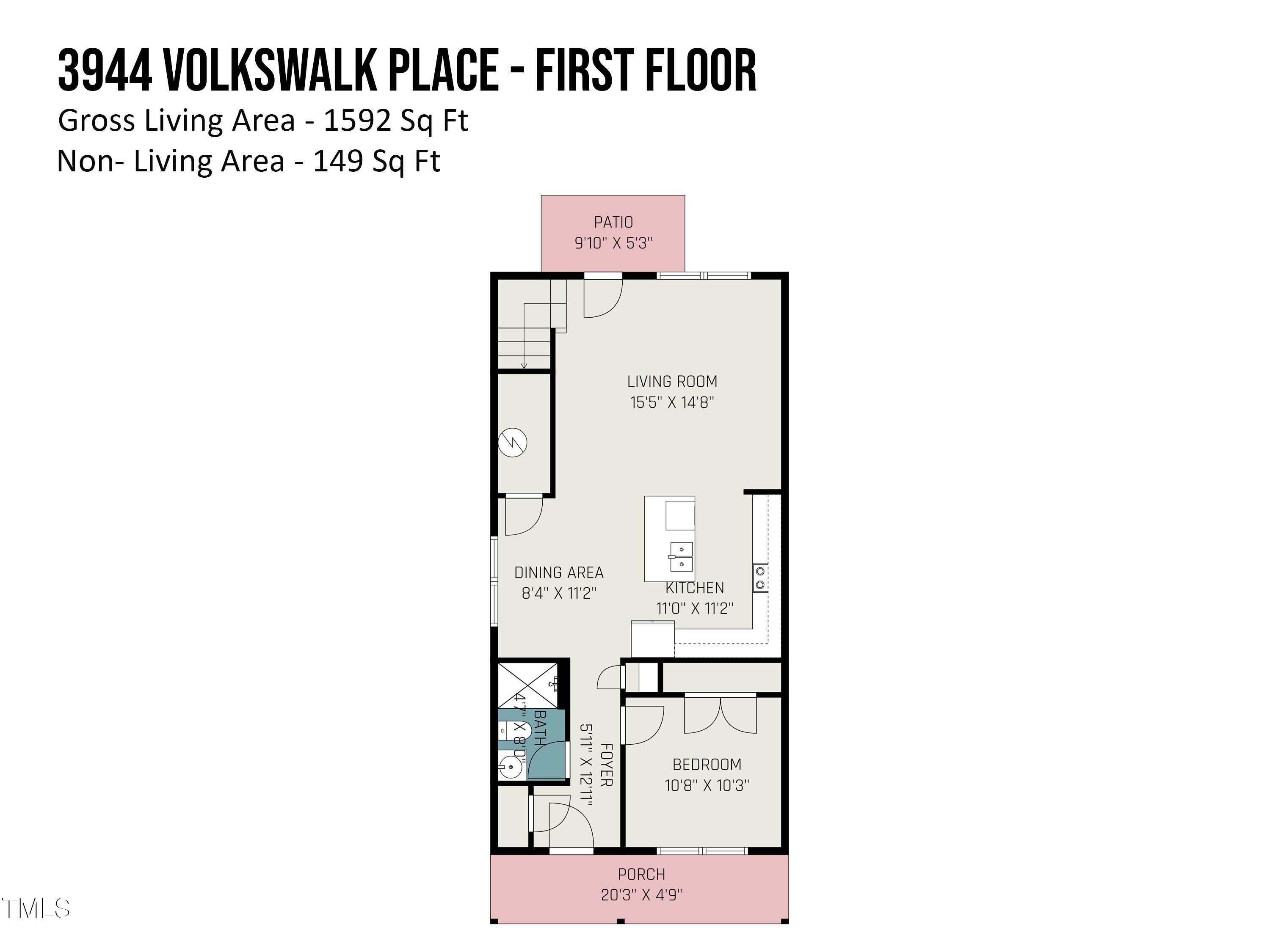 3944 Volkswalk Place Raleigh, NC 27610 - Photo 14 of 15 3944_volkswalk_place_-_first_floor