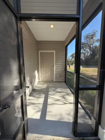 a view of front door