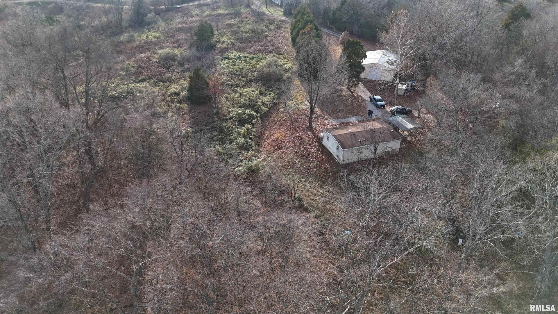 535 Cass Lane Cobden, IL 62920 - Photo 4 of 21 a backyard of a house with lots of green space and fog