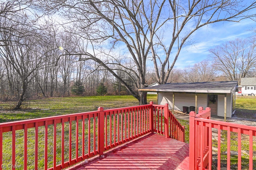 6469 Red Brush Road Ravenna, OH 44266 - Photo 29 of 34 Wooden deck with a yard