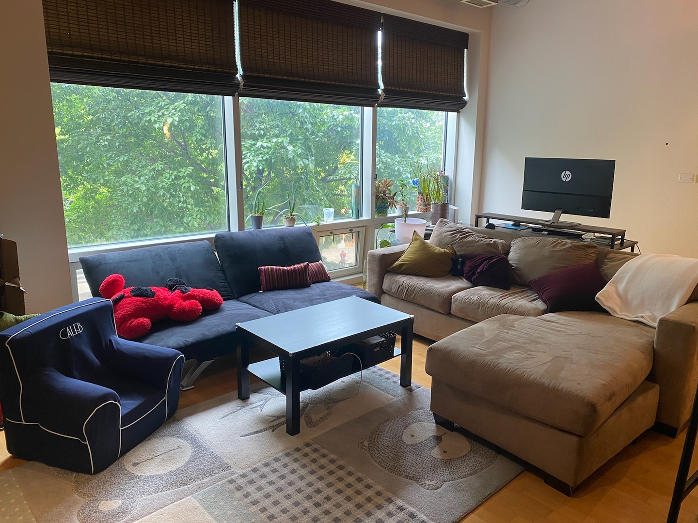 1640 Maple Avenue, Unit 203 Evanston, IL 60201 - Photo 2 of 10 a living room with furniture and a flat screen tv