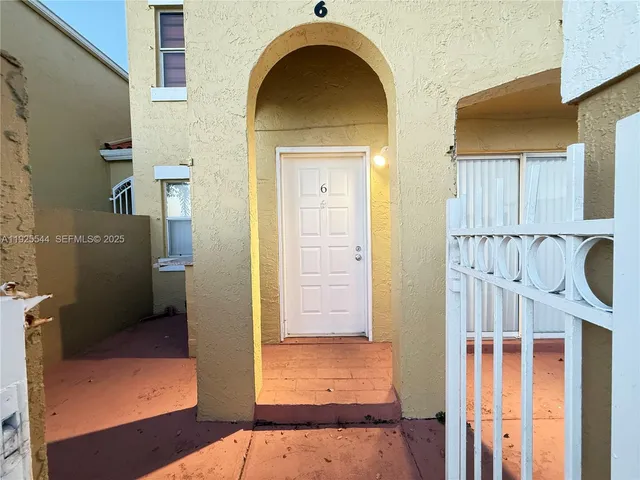 a view of an entryway door