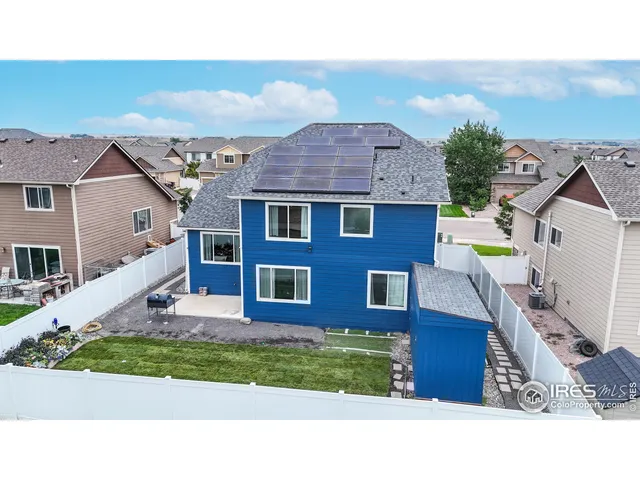 a aerial view of a house
