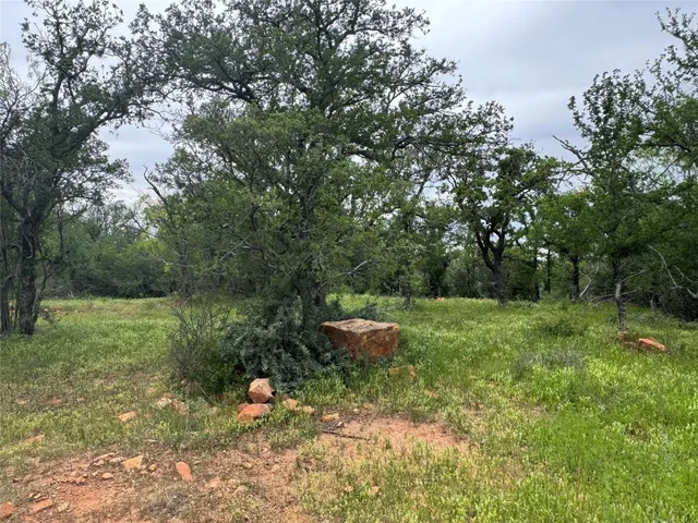 a view of a lake with a big yard
