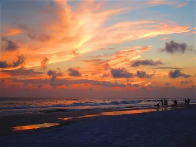 a view of city and ocean