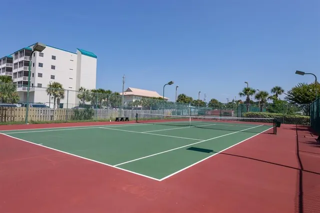 a view of a tennis court