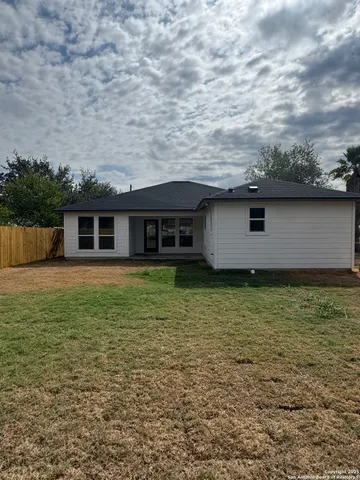 a front view of house with yard