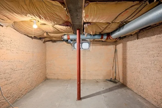 a view of storage and utility room