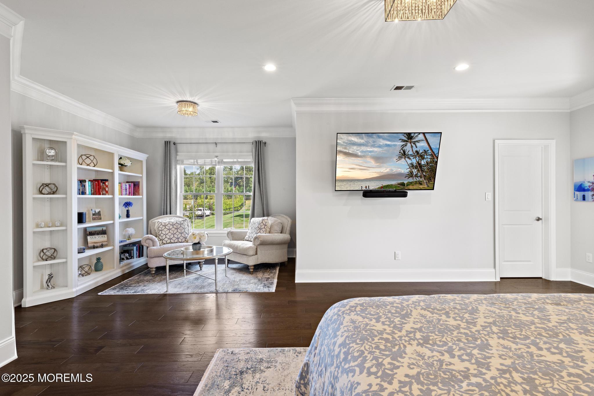 45 Windermere Road Lincroft, NJ 07738 - Photo 29 of 68 a bedroom with furniture and a large window