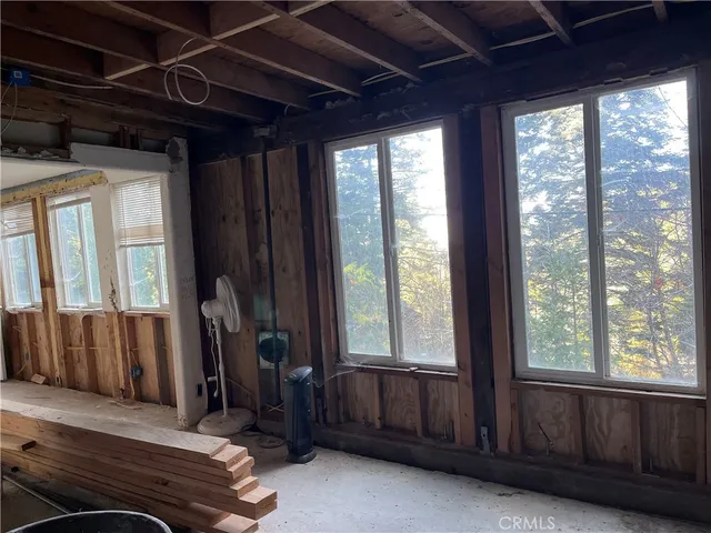 a room with furniture and windows