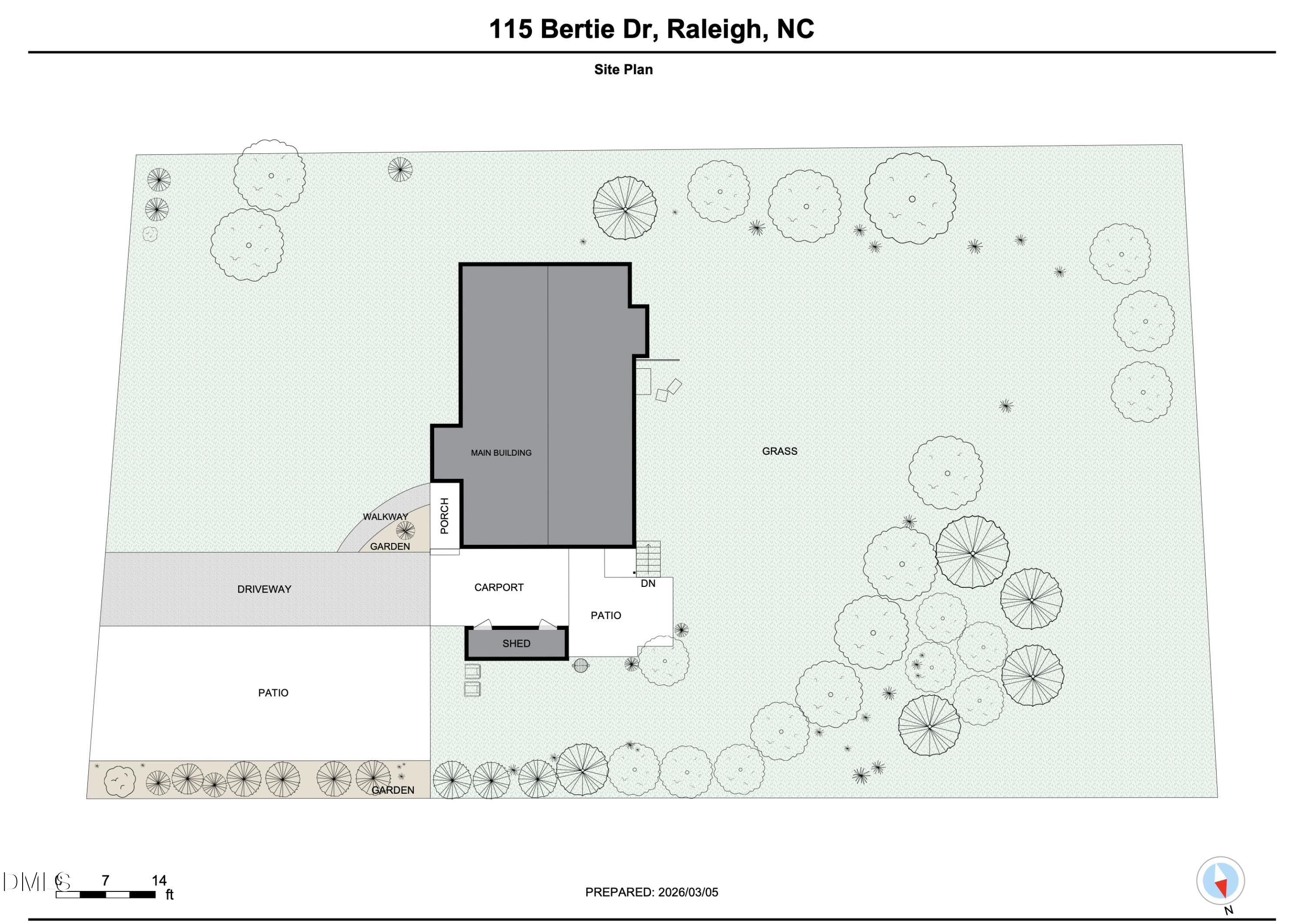 115 Bertie Drive Raleigh, NC 27610 - Photo 27 of 27 a black and white photo of a refrigerator
