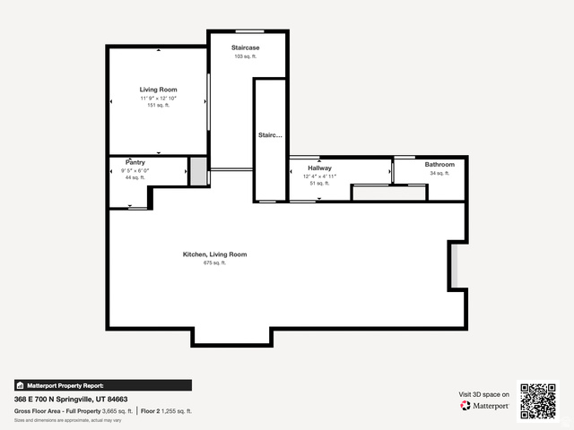368 East 700 North Springville, UT 84663 - Photo 55 of 55 View of floor plan / room layout