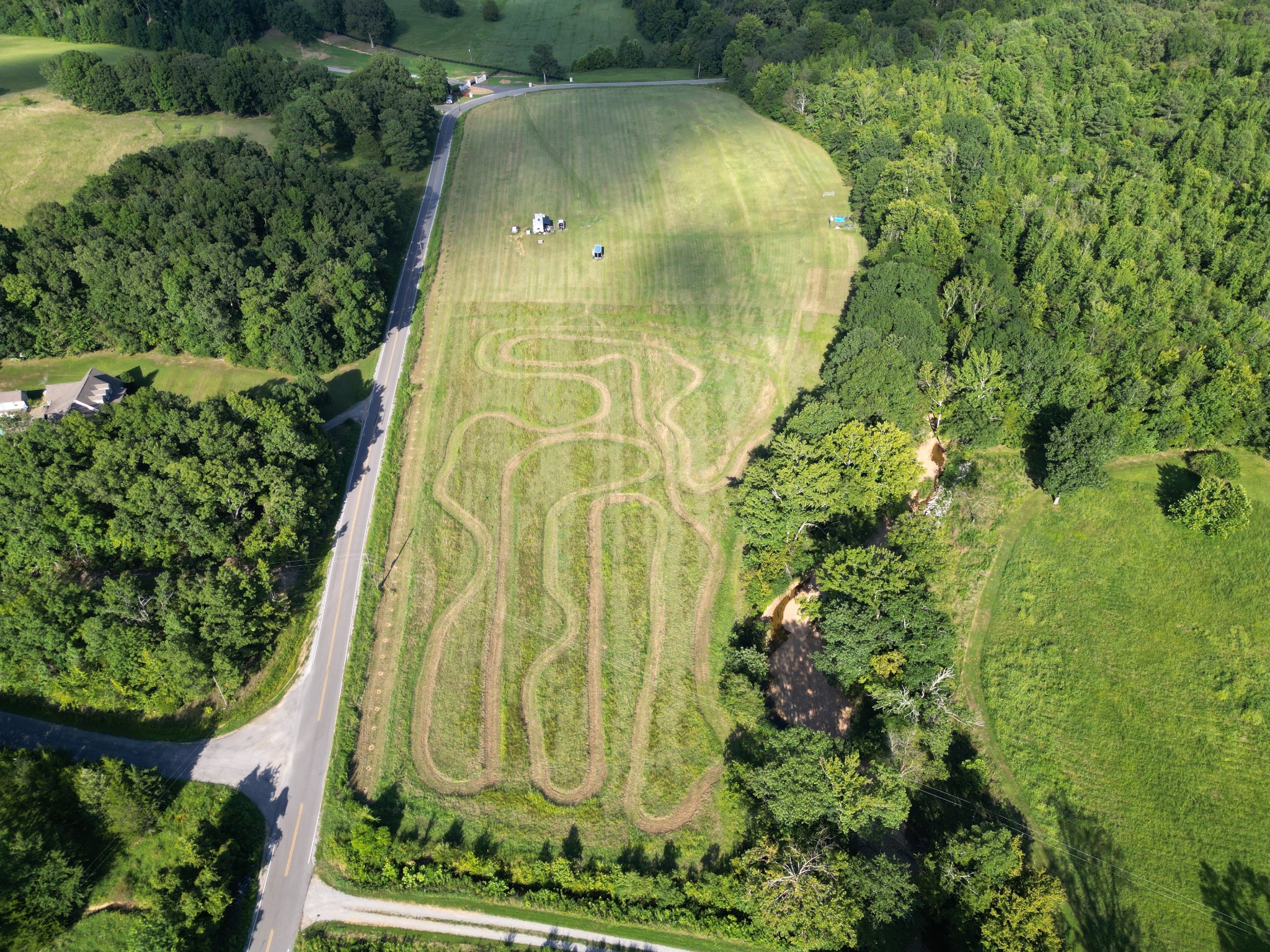 0 Curtis Chapel Road McEwen, TN 37101 - Photo 2 of 5 an aerial view of a residential houses with yard