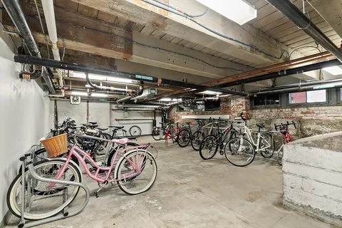 a view of a bike storage