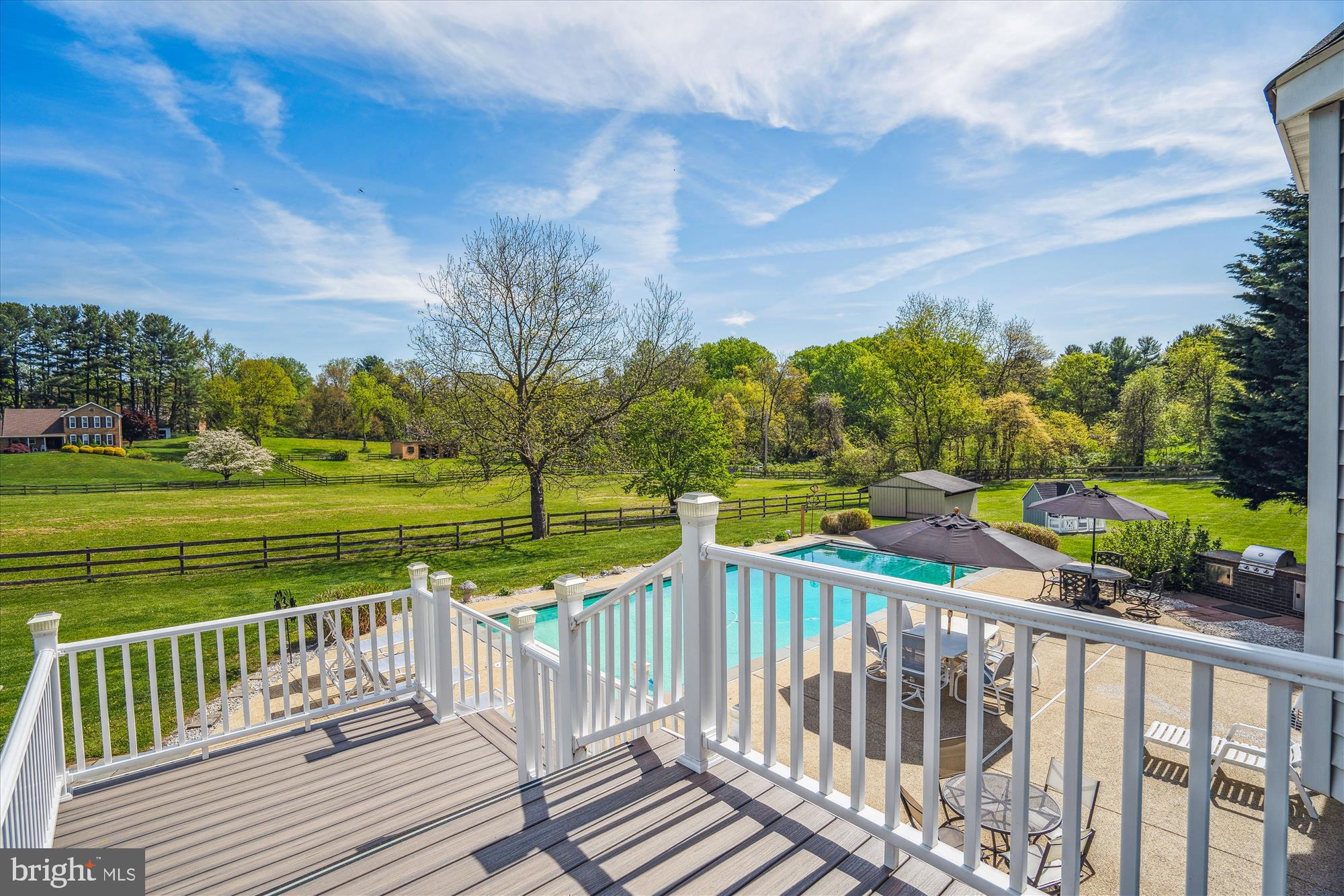 11978 Simpson Road Clarksville, MD 21029 - Photo 26 of 64 Deck overlooking pool