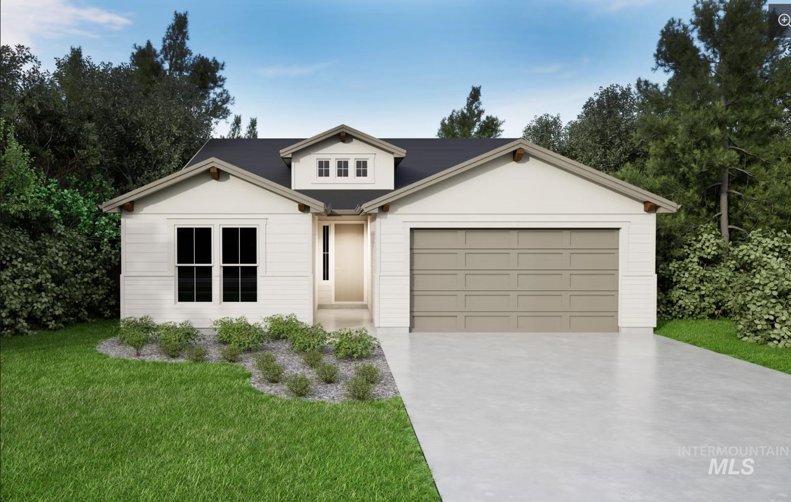 4302 Tropic Way Caldwell, ID 83607 - Photo 27 of 32 View of front of property with concrete driveway, an attached garage, and a front lawn