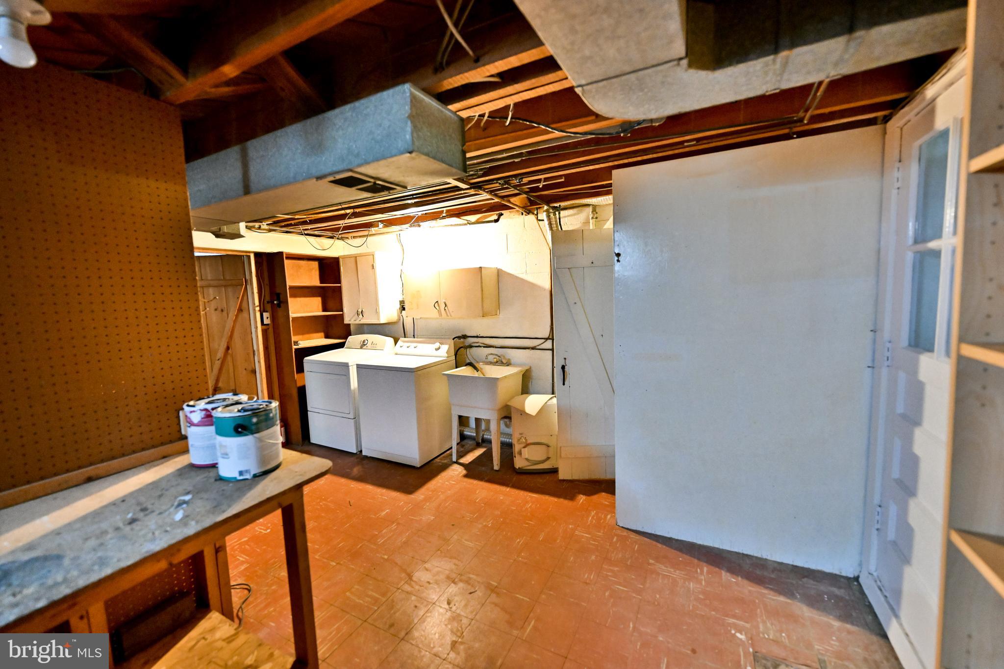 416 Dumbarton Road Baltimore, MD 21212 - Photo 32 of 40 Unfinished portion of basement for storage