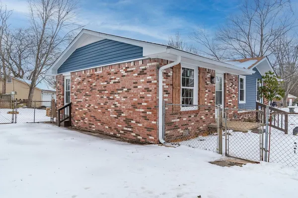 a front view of a house