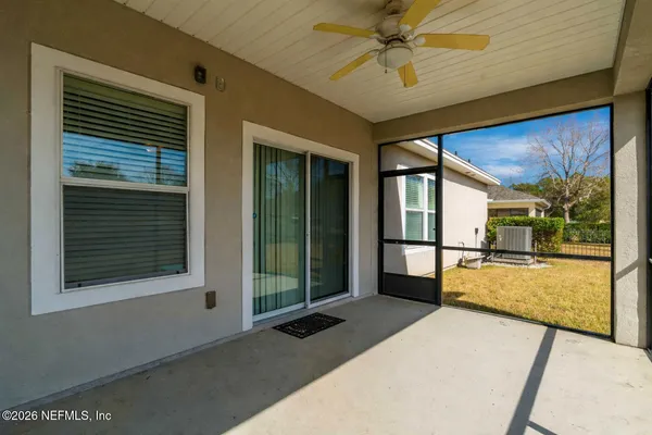 a view of balcony with a ocean view