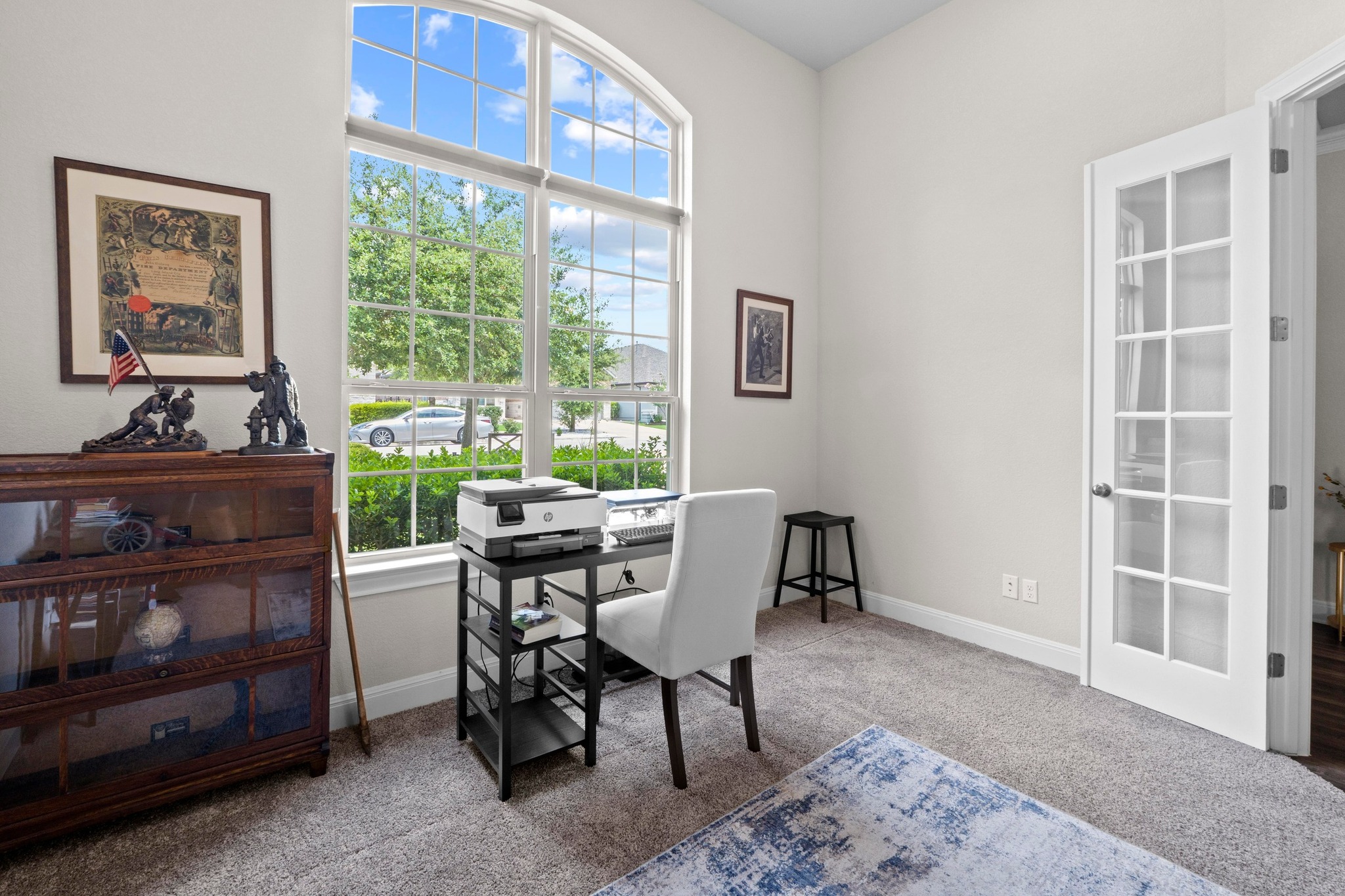 1329 Siena Sunset Road Leander, TX 78641 - Photo 18 of 33 This home's office/study is bright and light with French doors and high ceiling. Perfect place to corral your thoughts and birth great ideas.