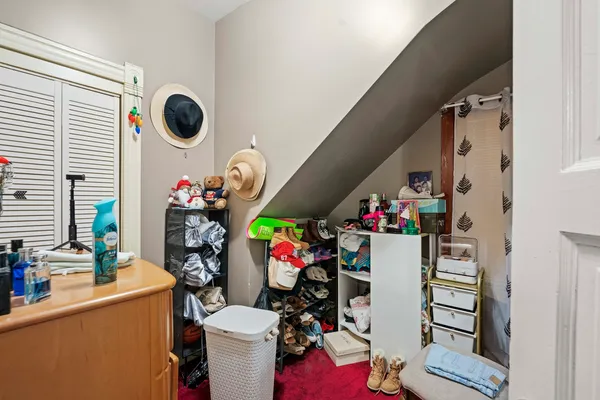 a room with storage and utility