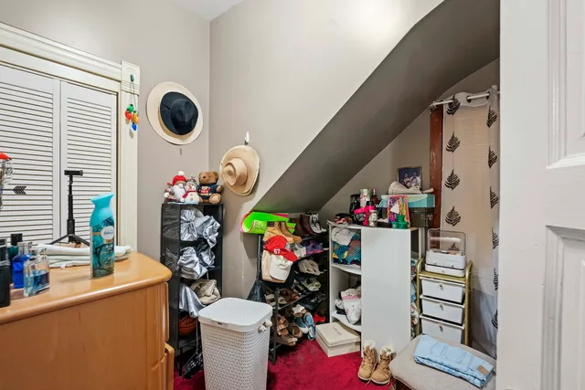 a room with storage and utility