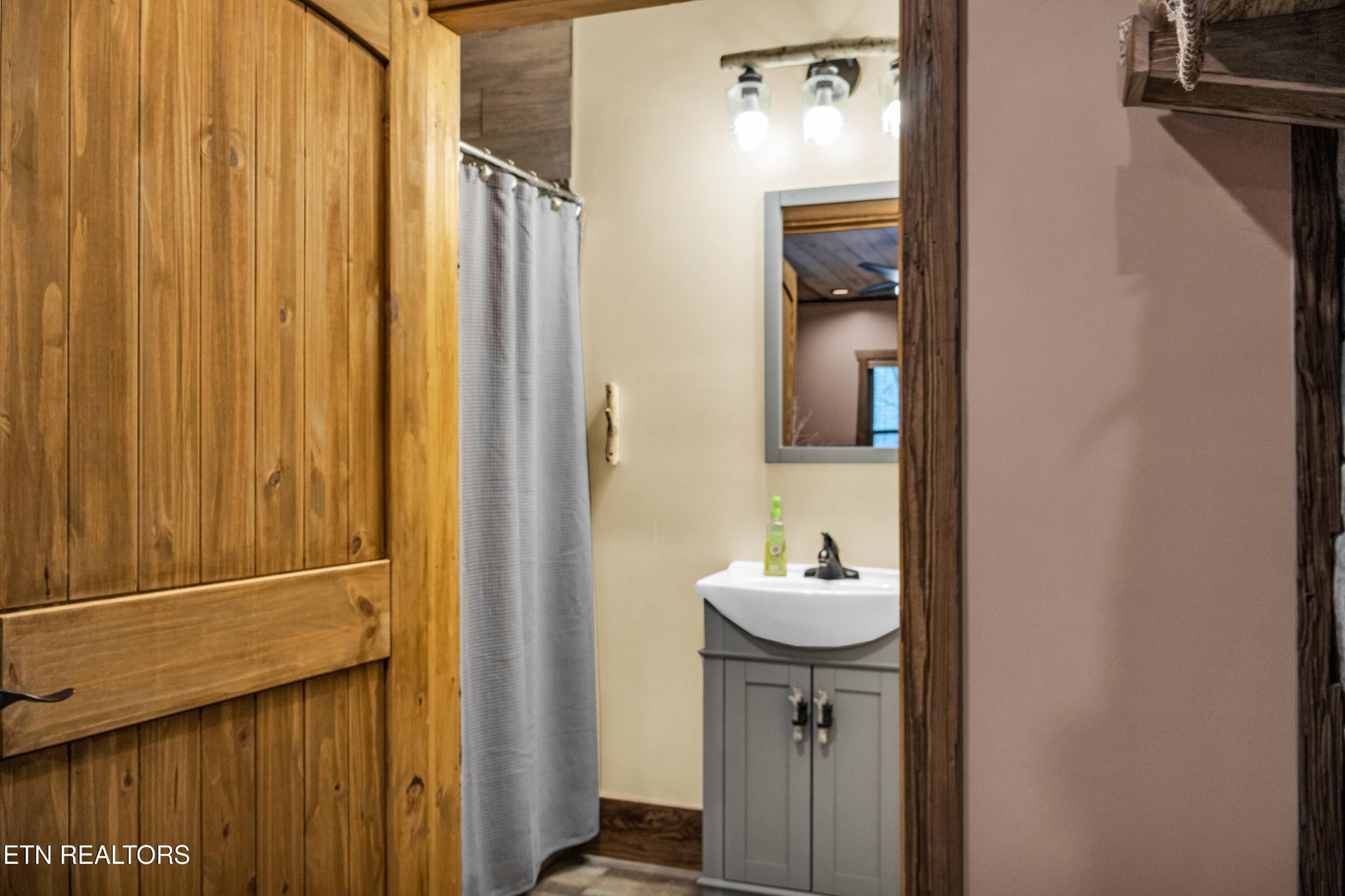 173 Rafter Road Tellico Plains, TN 37385 - Photo 27 of 49 a bathroom with a sink a toilet and shower