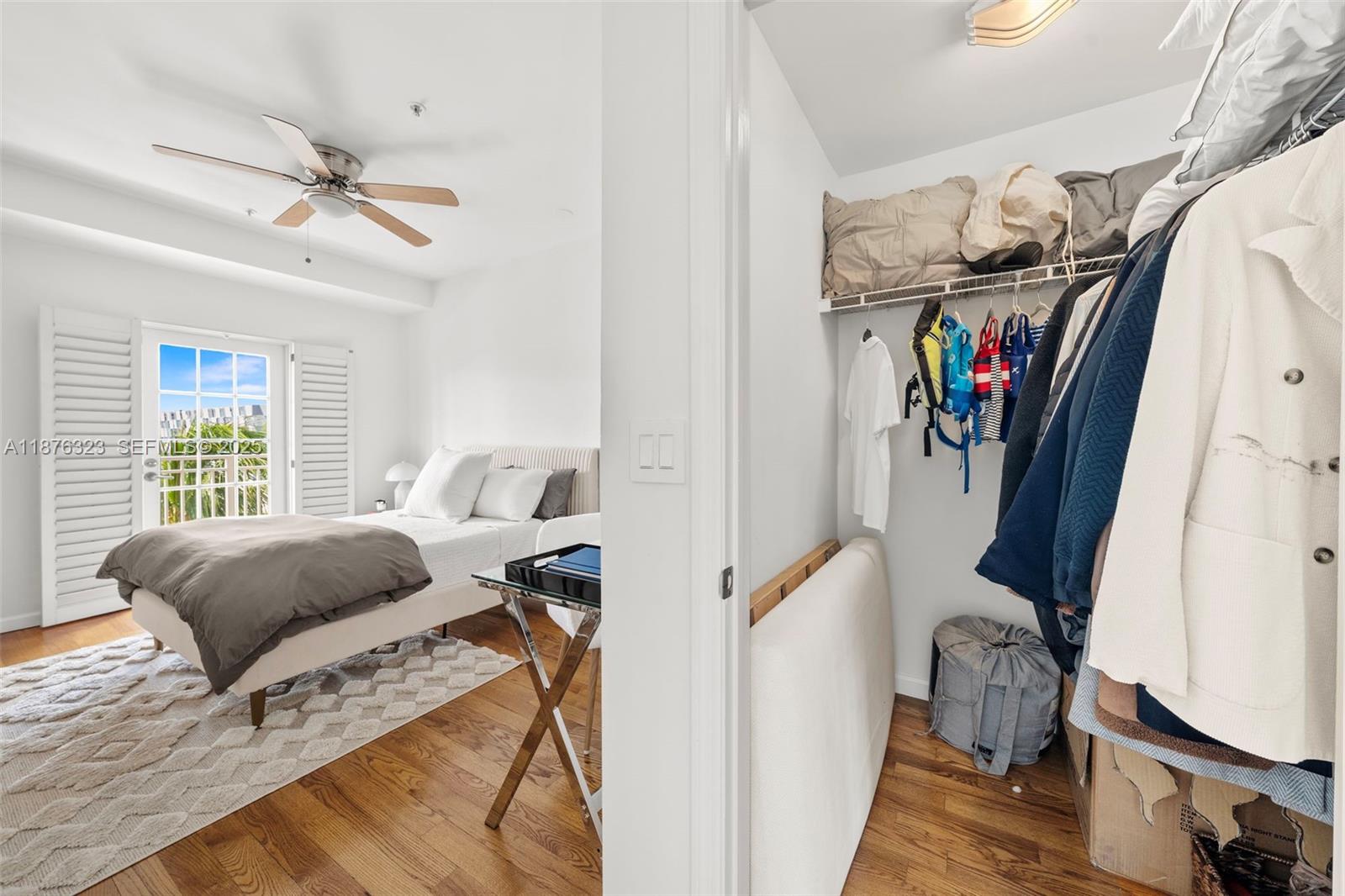 1415 Sunset Harbour Drive, Unit 406 Miami Beach, FL 33139 - Photo 39 of 83 a view of walk in closet with clothes and shoes