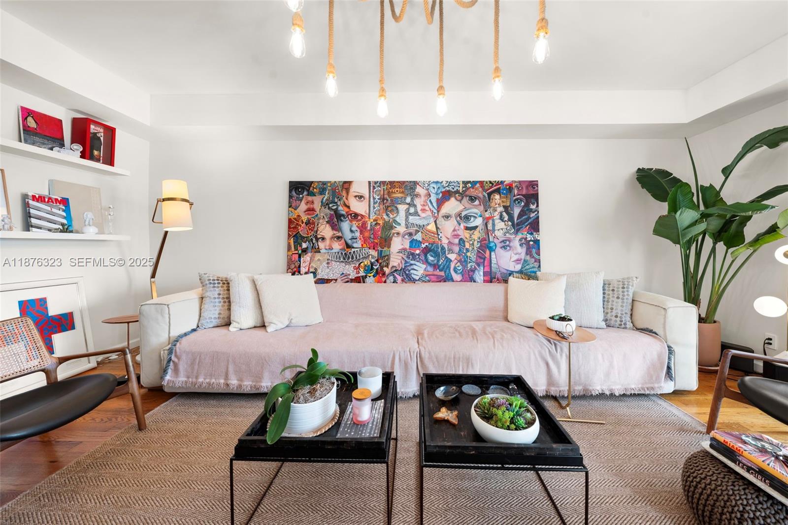 1415 Sunset Harbour Drive, Unit 406 Miami Beach, FL 33139 - Photo 4 of 83 a living room with furniture and wooden floor