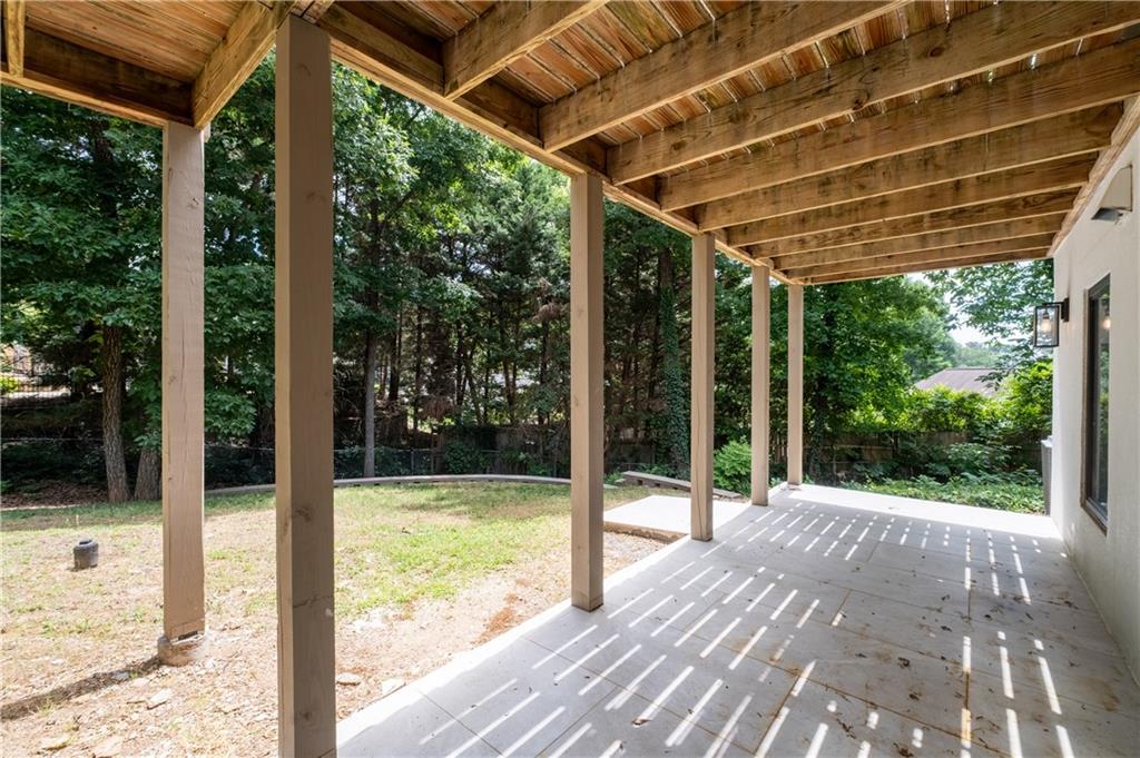 4610 West Morton Road Alpharetta, GA 30022 - Photo 46 of 53 a view of porch with a backyard